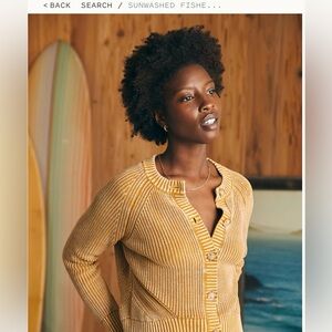 Faherty Sun Washed Fisherman Cardigan